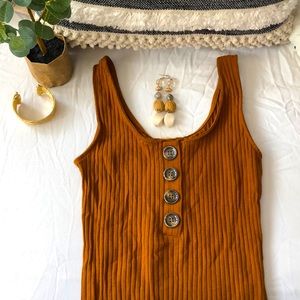 Rust tank top body suit 💕